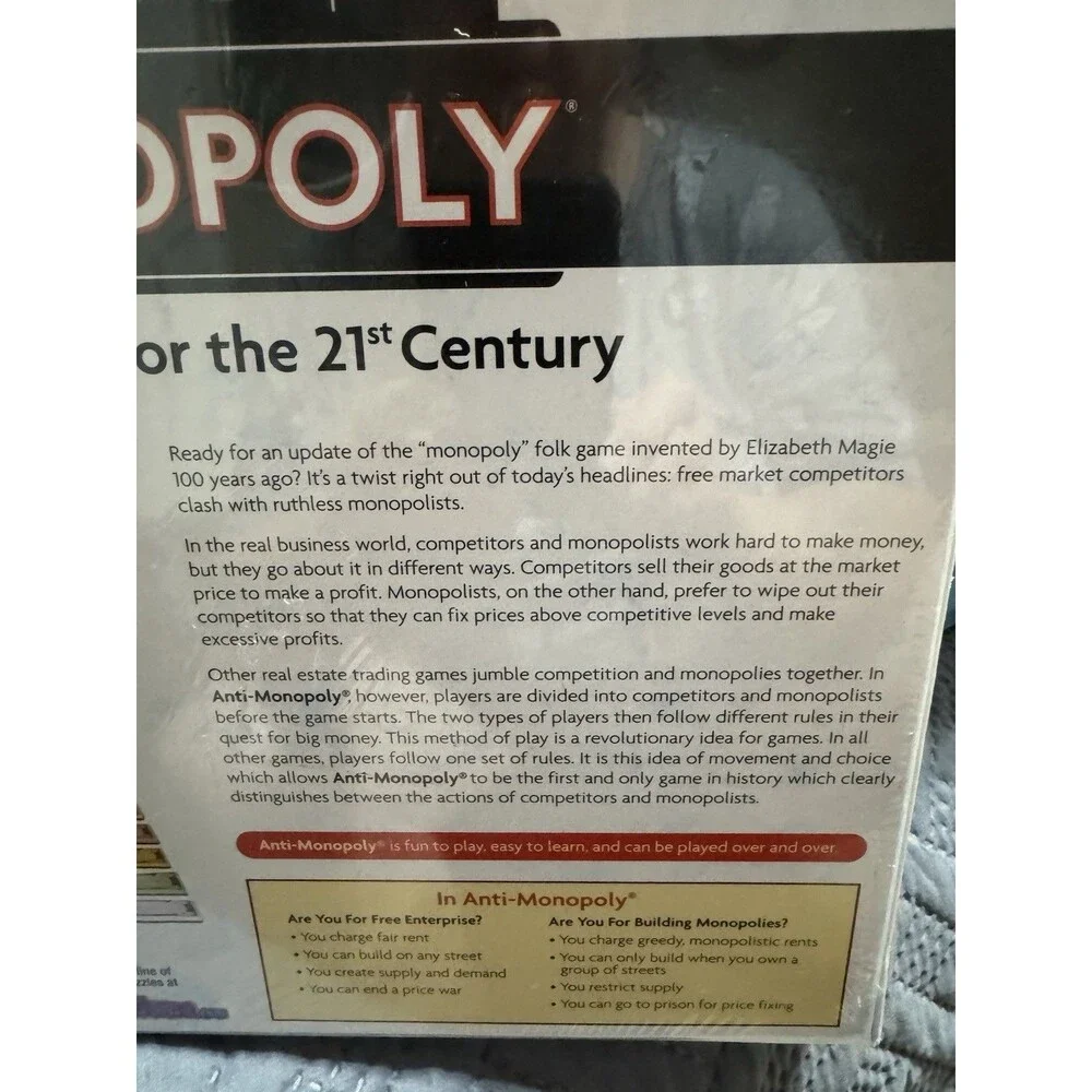 University Games anti monopoly